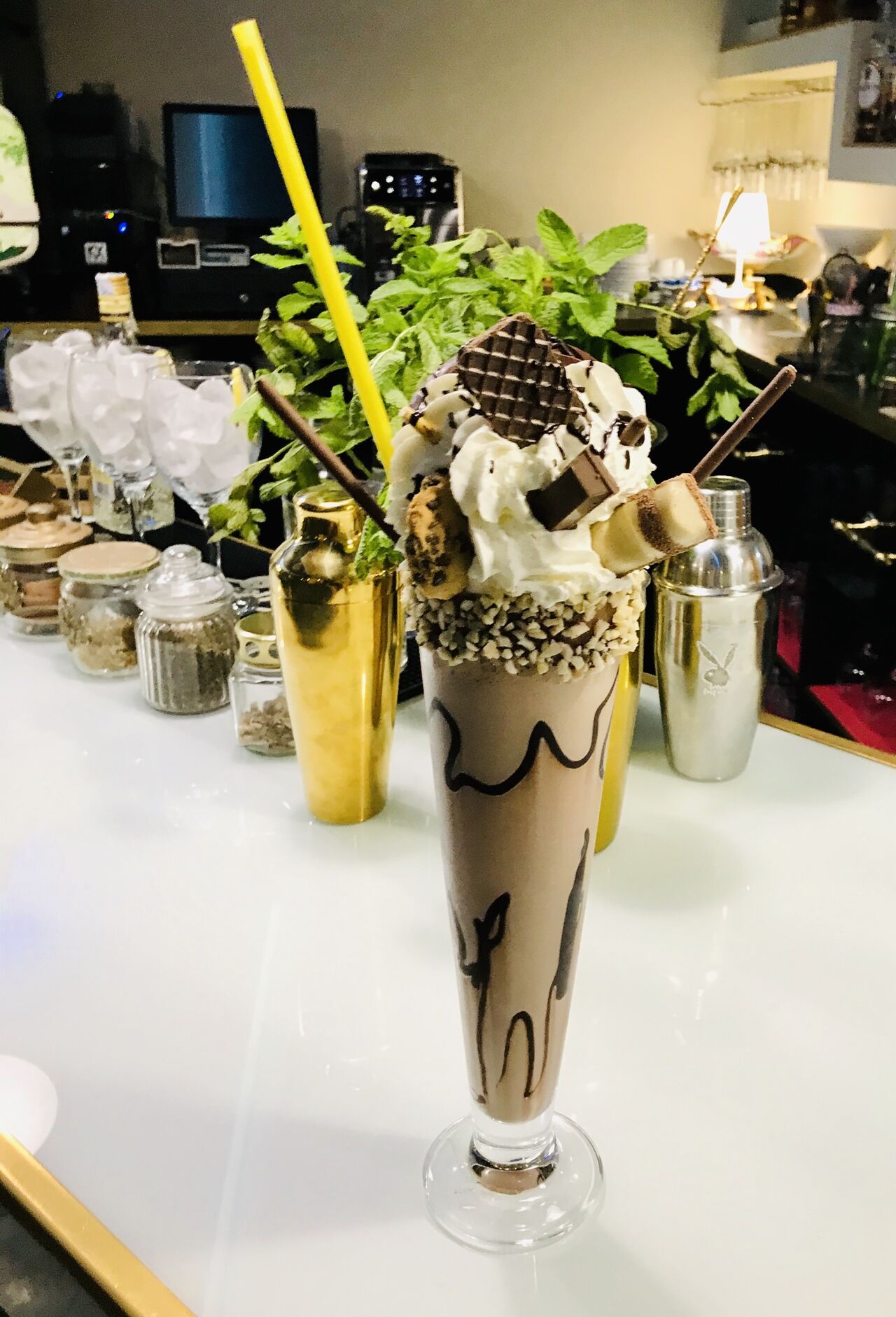 Batido chocolate con o sin alcohol