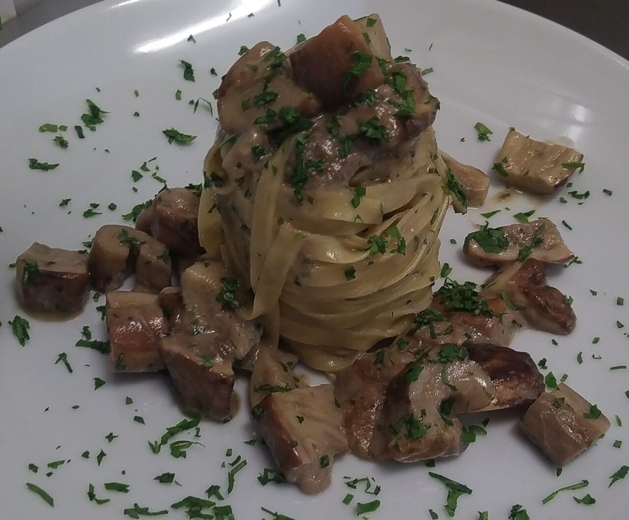 Fettuccine di Campofilone con Funghi Porcini