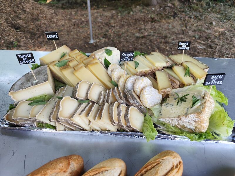 Exemple de plateau de fromage