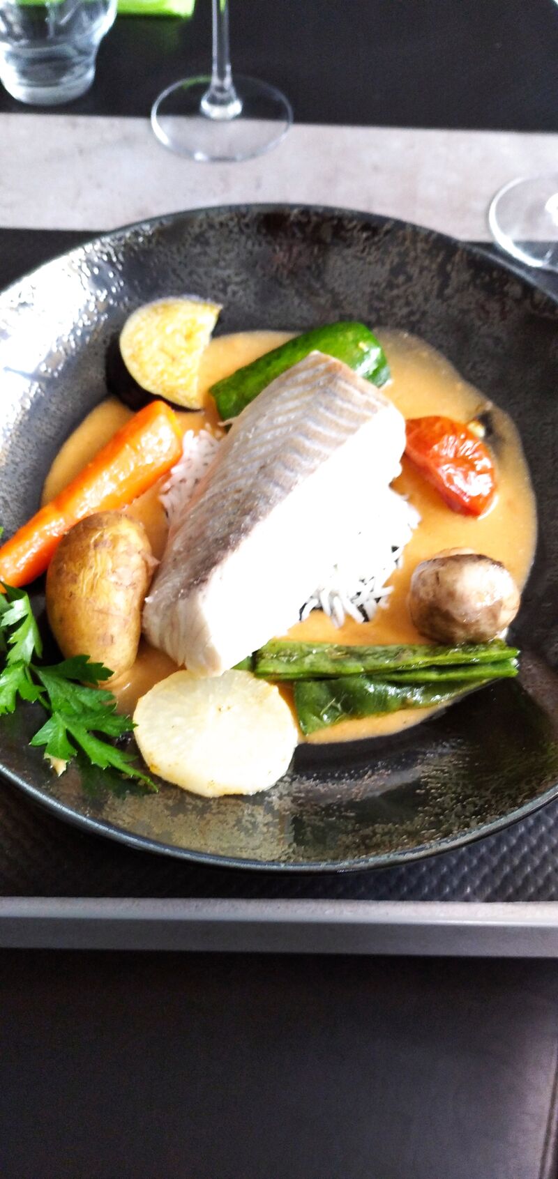 dos de lieu sauce homardine