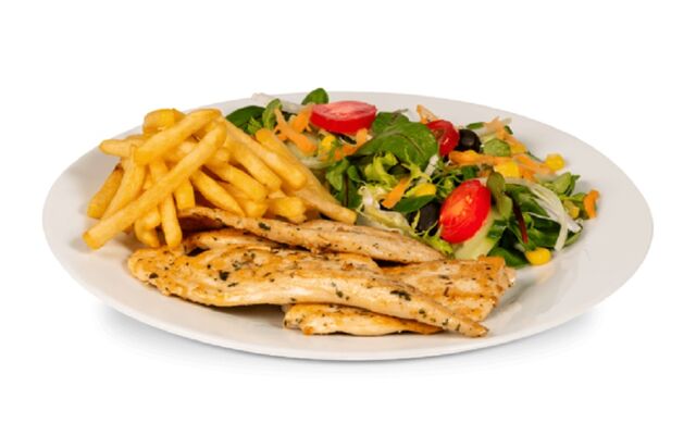 assiette poulet prix 14 € 