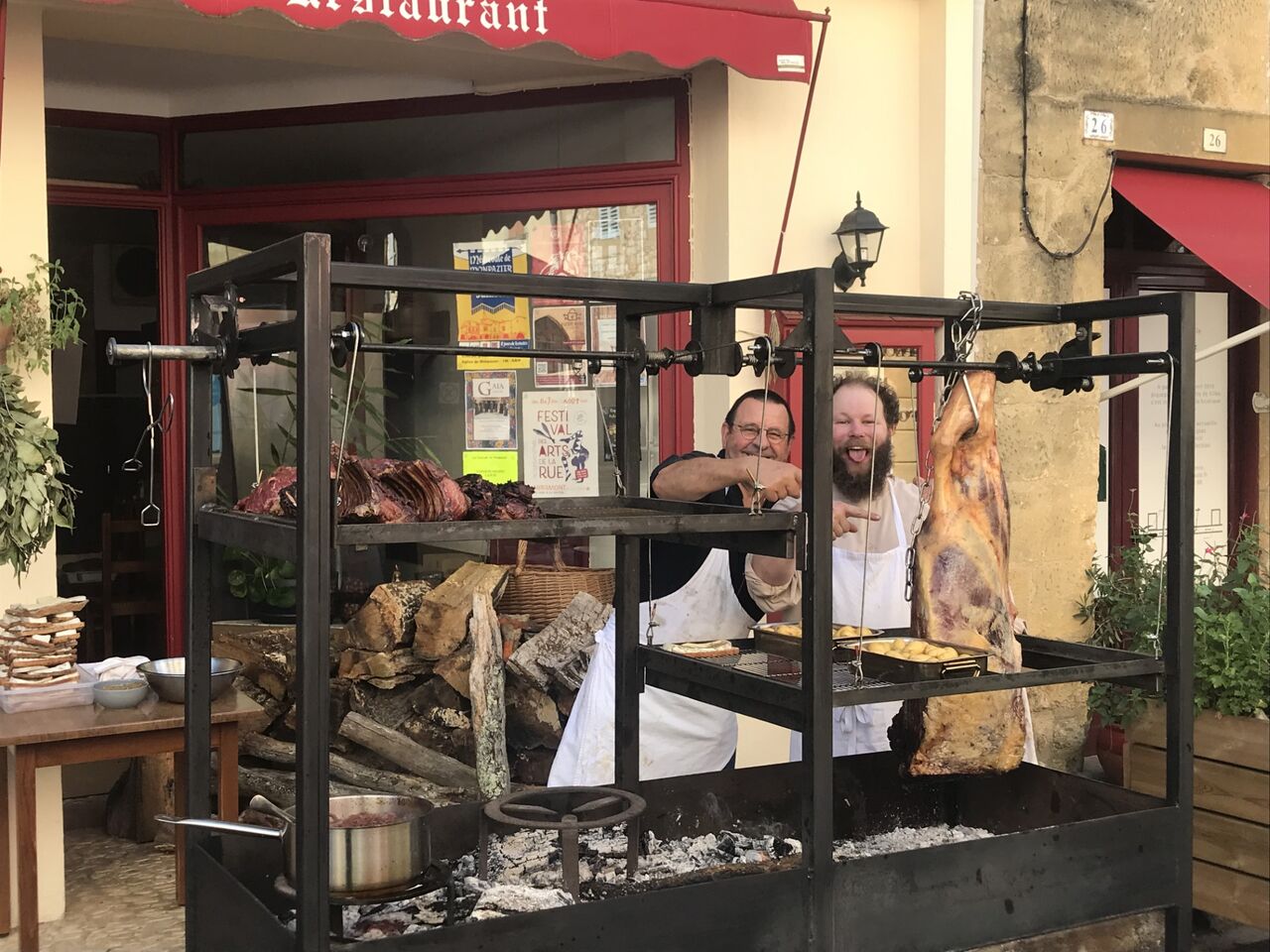 barbecue pensant les médiévales