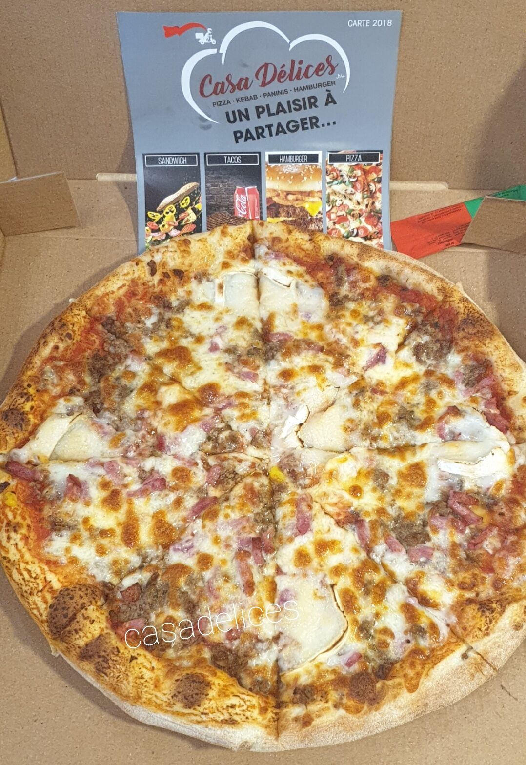 Pizza Lardons et fromage de chèvre ?