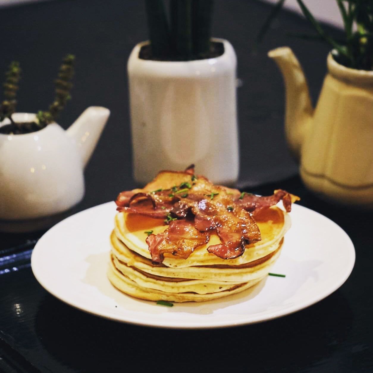 Pancakes au bacon