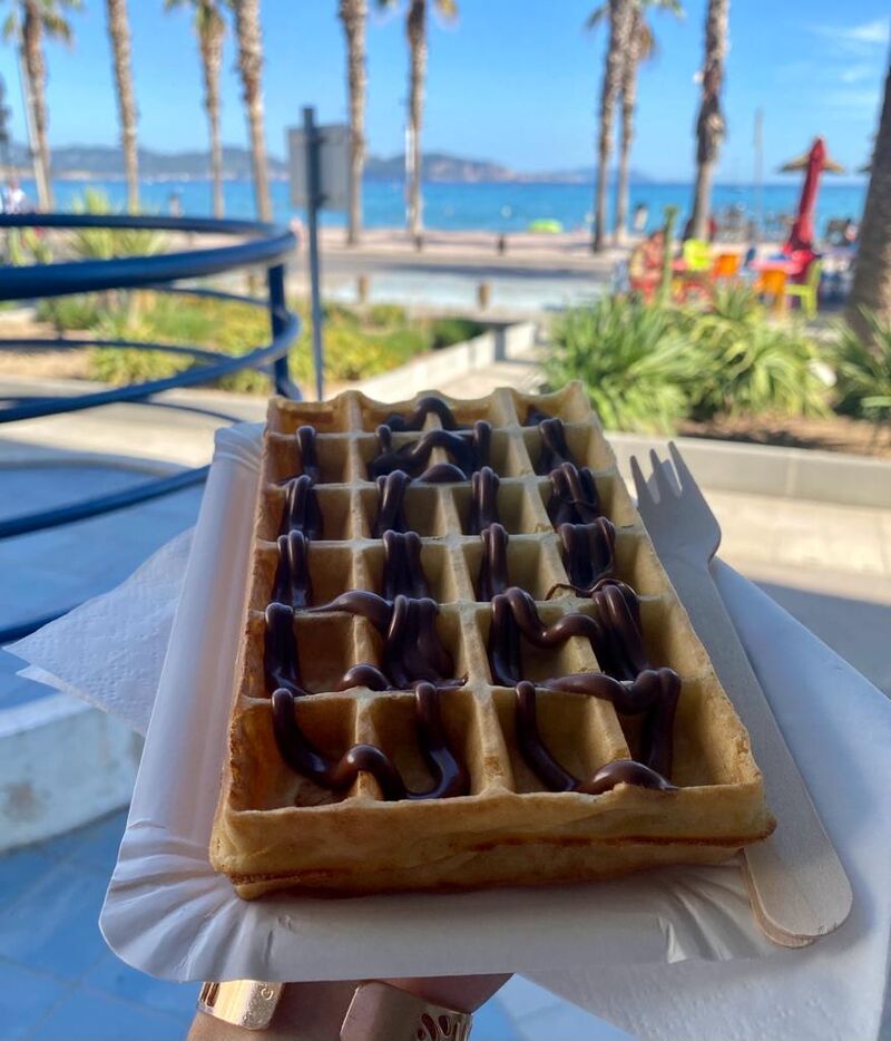 Gaufre maison au Nutella