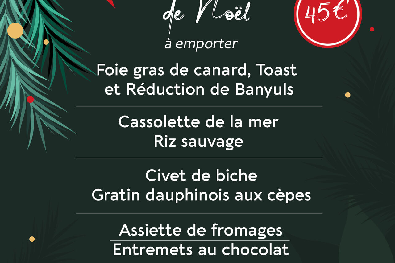 menu du reveillon de noel