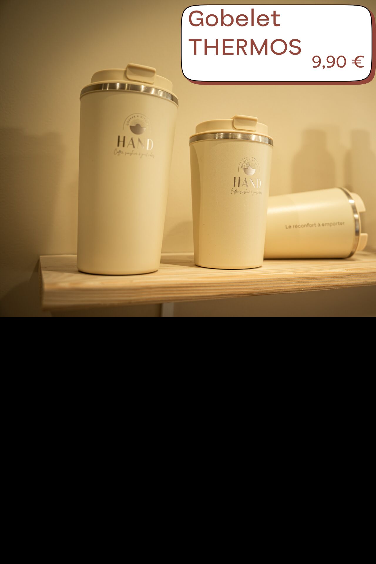 GOBELET thermos HAND - 9,90 €