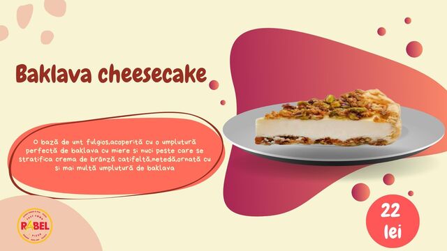 Desert baklava chesecake