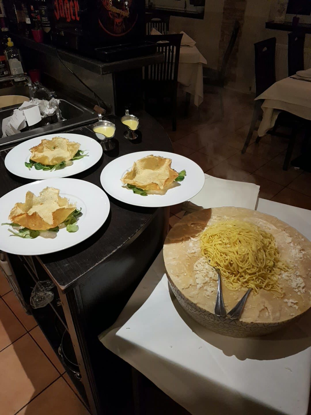 Vorbereitung für Trüffelgenuss