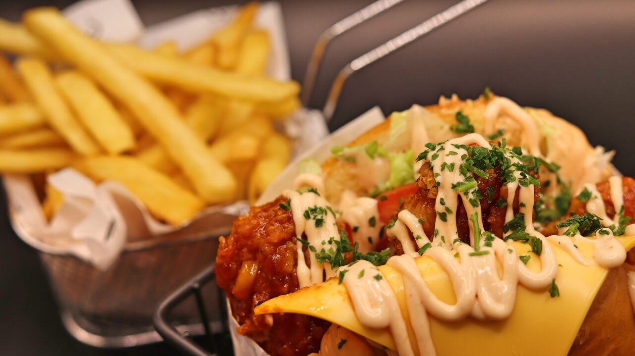 Halal Hähnchen Burger