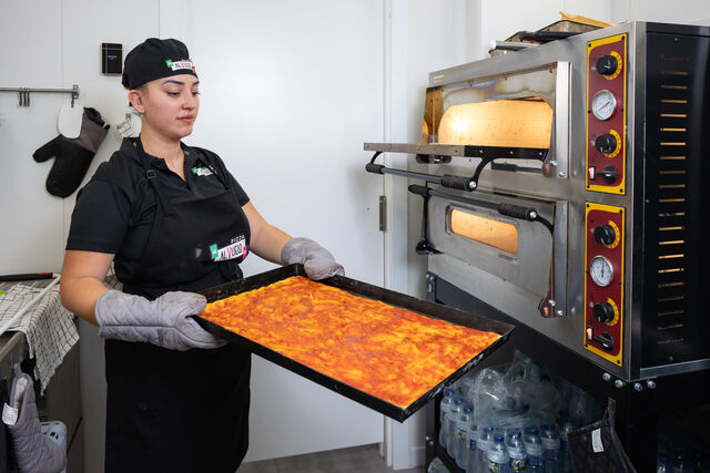 Primer horneado con salsa