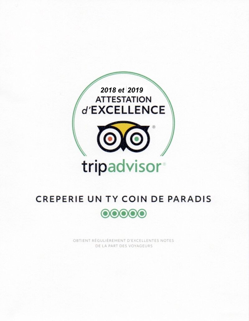 Prix d'excellence 2018 et 2019 Notre travail est récompensé par vos commentaires et nous vous remercions pour cela MERCI. 