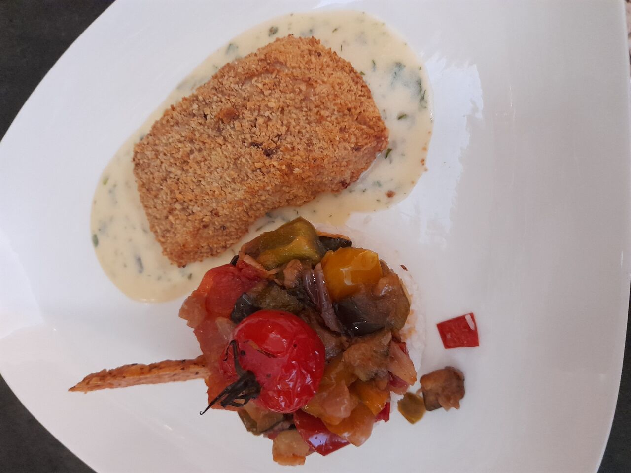 Cabillaud en croûte de noisette