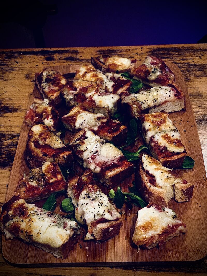 Assortiment de mini bruschettas