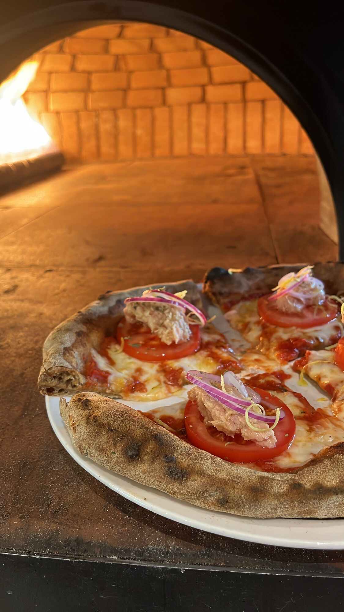 Pizza ai 7 cereali
Tomate, Fior di latte,Friesche Tomate,Thunfisch Filet,