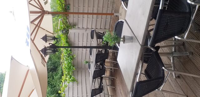 Terasse ensoleillée 