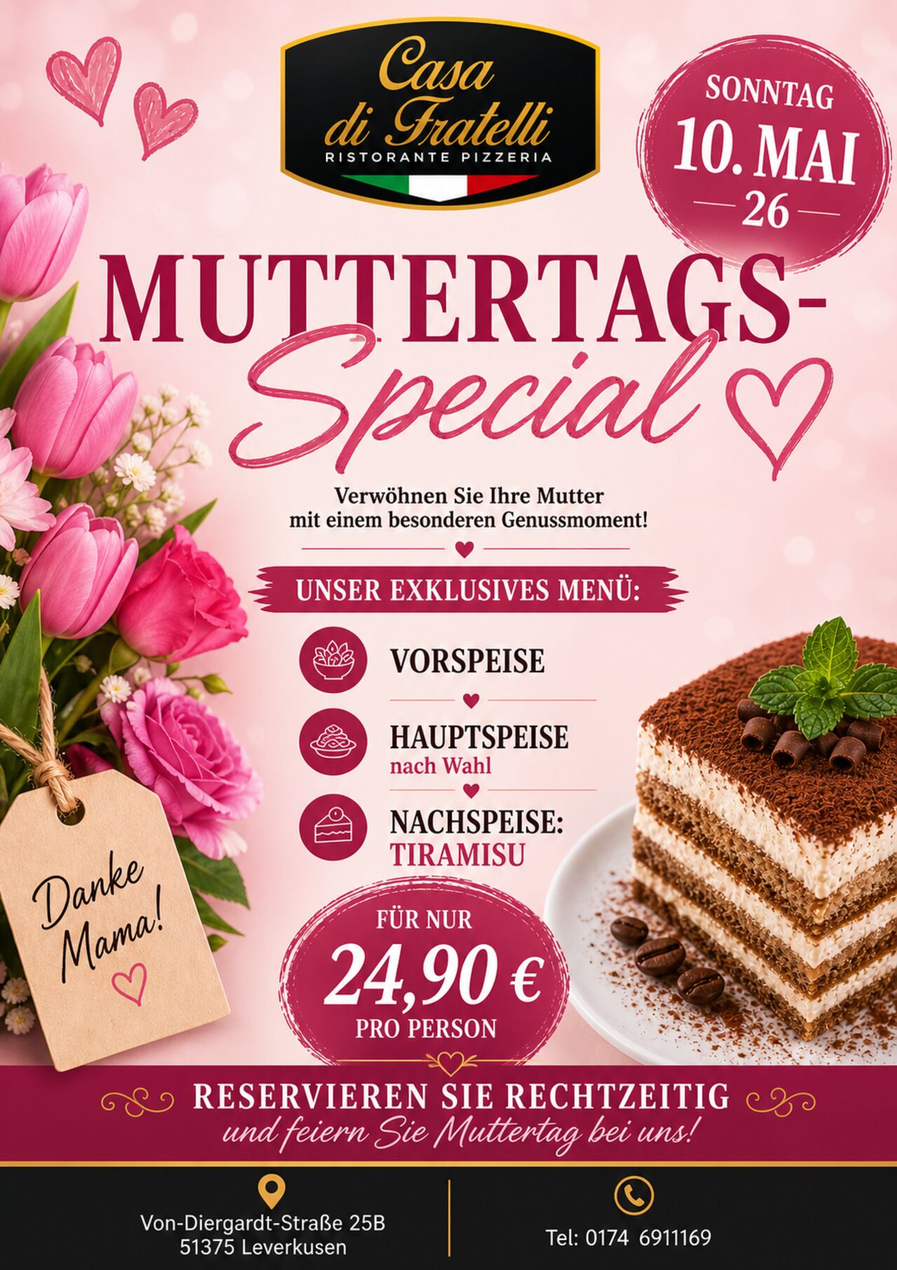 Muttertags-Special bei Casa di Fratelli – Jetzt reservieren!