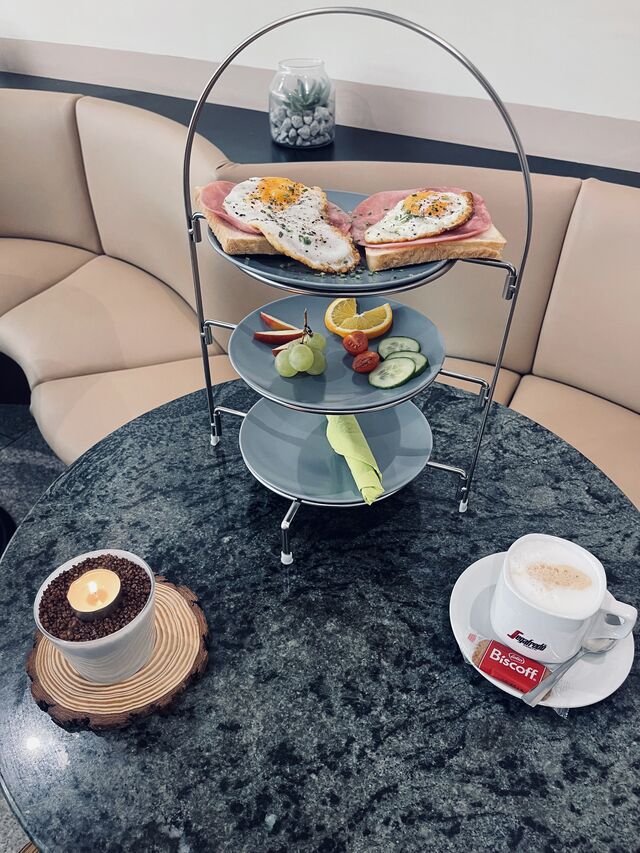 oder wie wäre es mit Spiegelei mit Kochschinken auf Toast