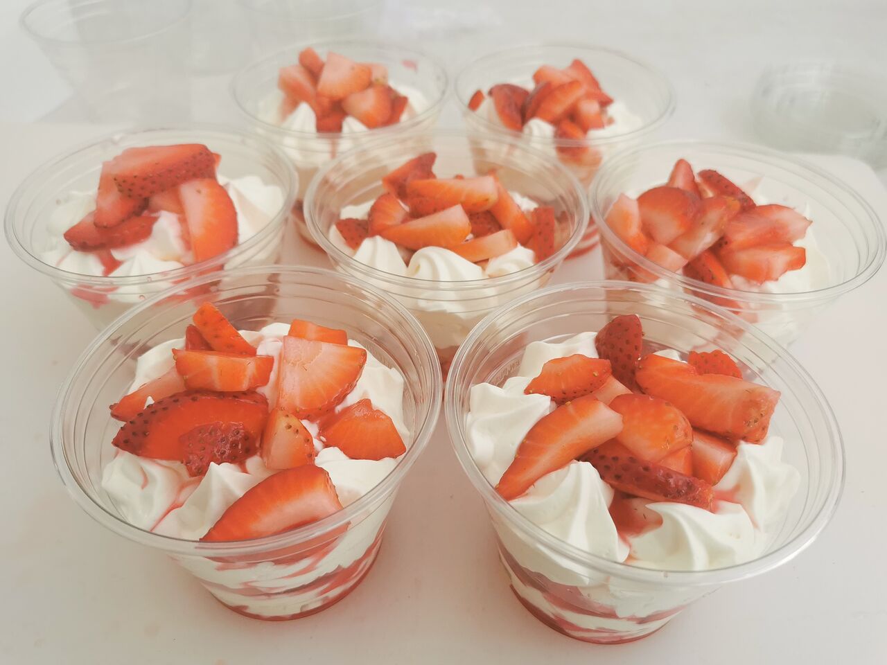 crémeux au mascarpone au fraise