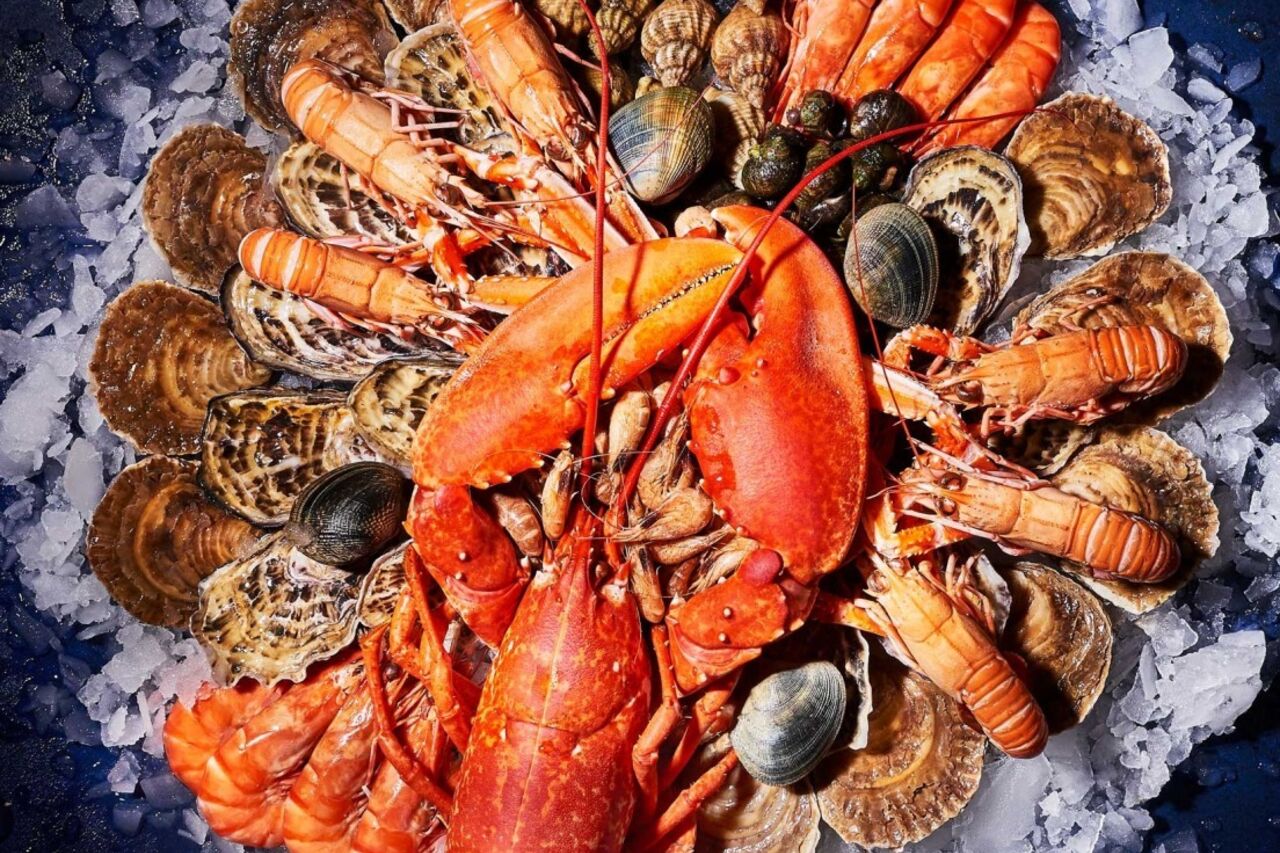 marché de fruits de mer