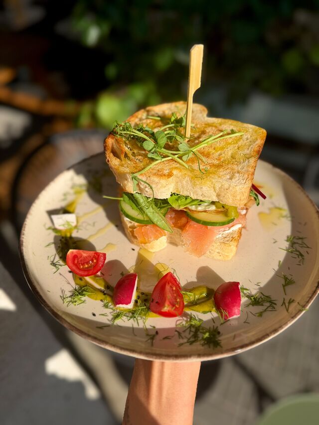 Sandwich s lososem