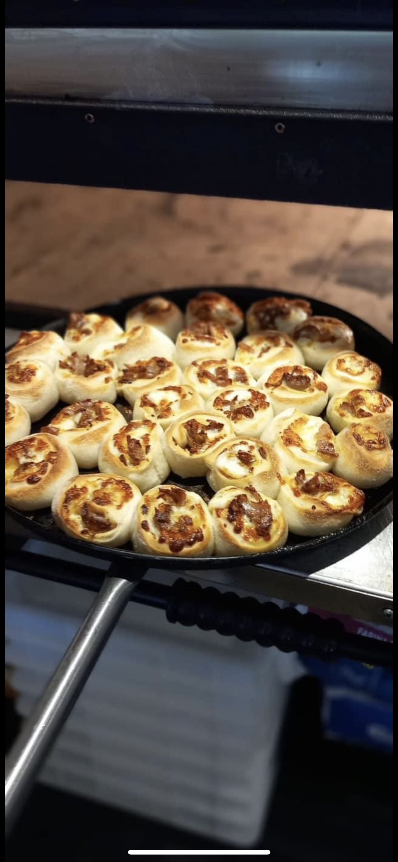 Pizza Brötchen mit Dönerfleisch