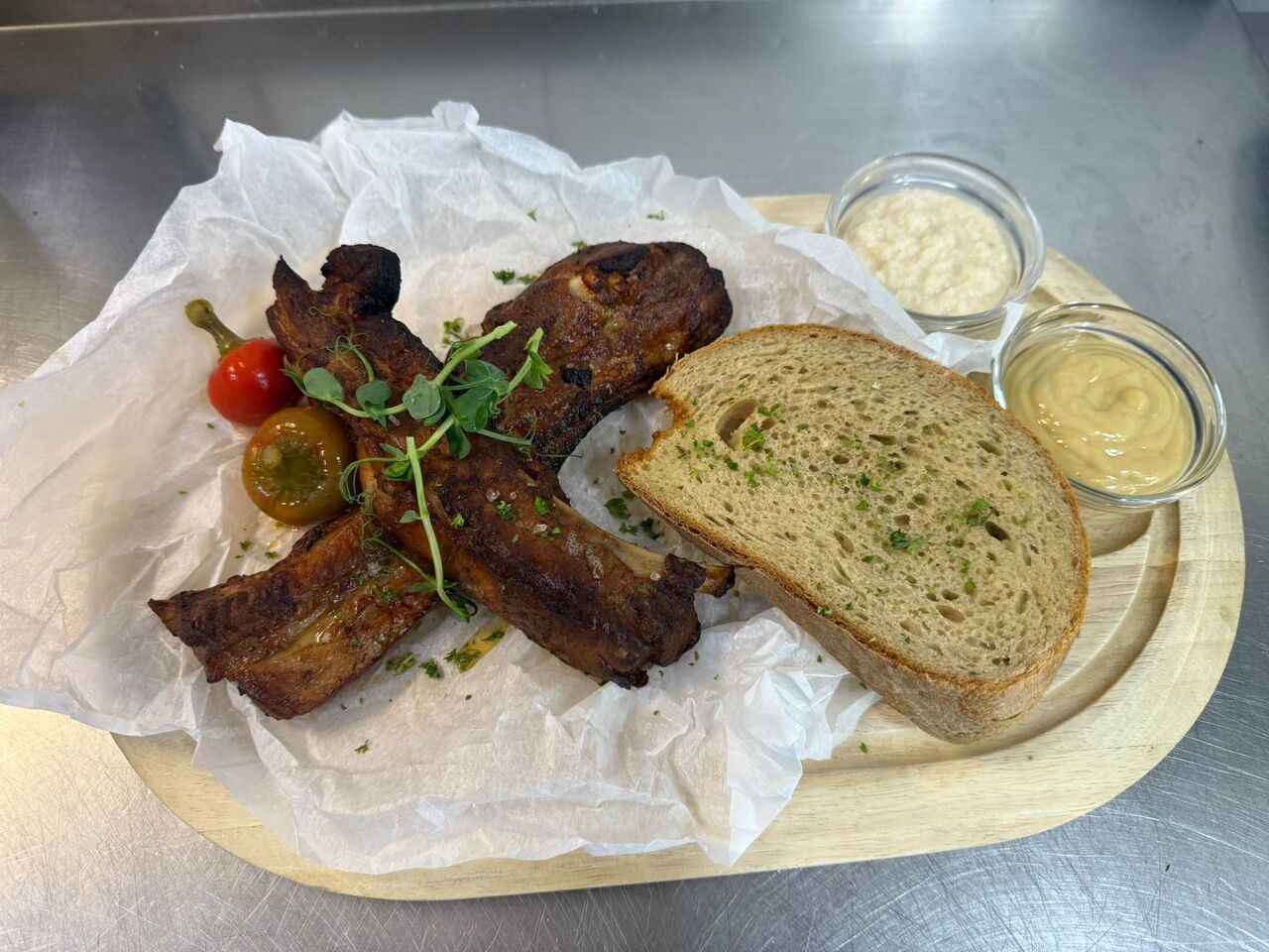 Vepřová žebírka (Sous-vide)