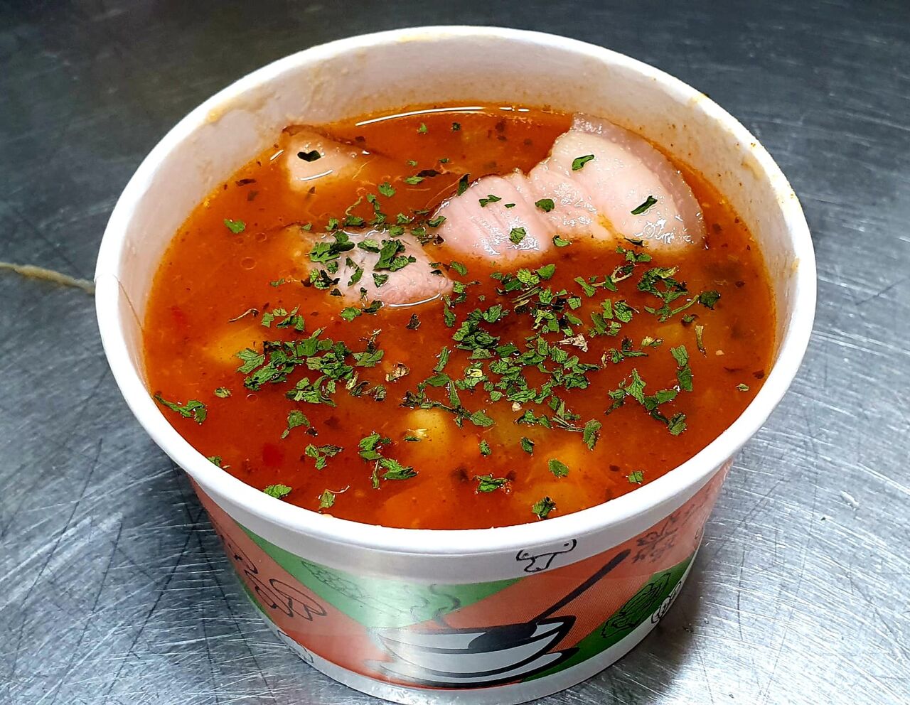 ciorba de fasole cu afumatura