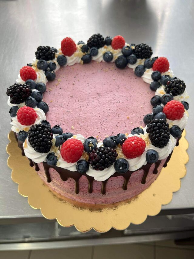 Vegyes gyümölcs torta