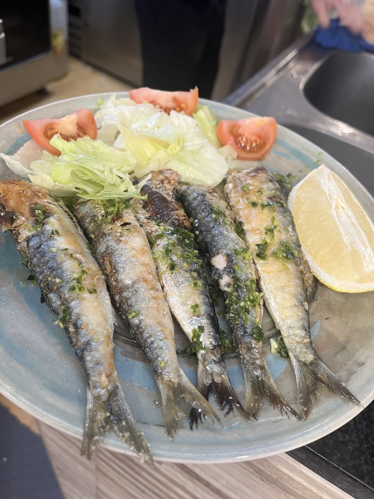 Sardinas a la plancha