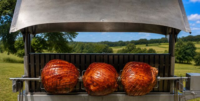Jambons à la broche