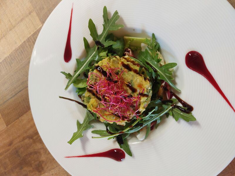 Tartare d'Avocat aux crevettes, vinaigrette aux agrumes