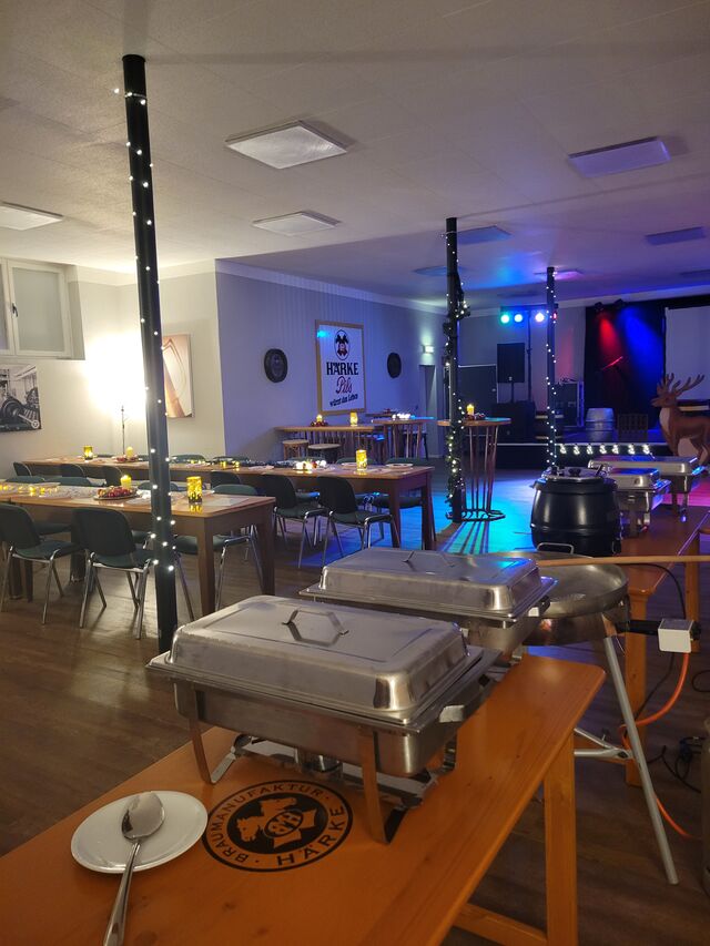 Saal zur Weihnachtszeit 