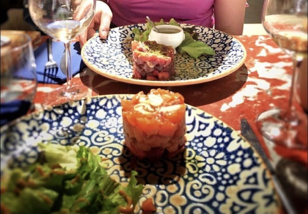 Tartare di salmone e tonno