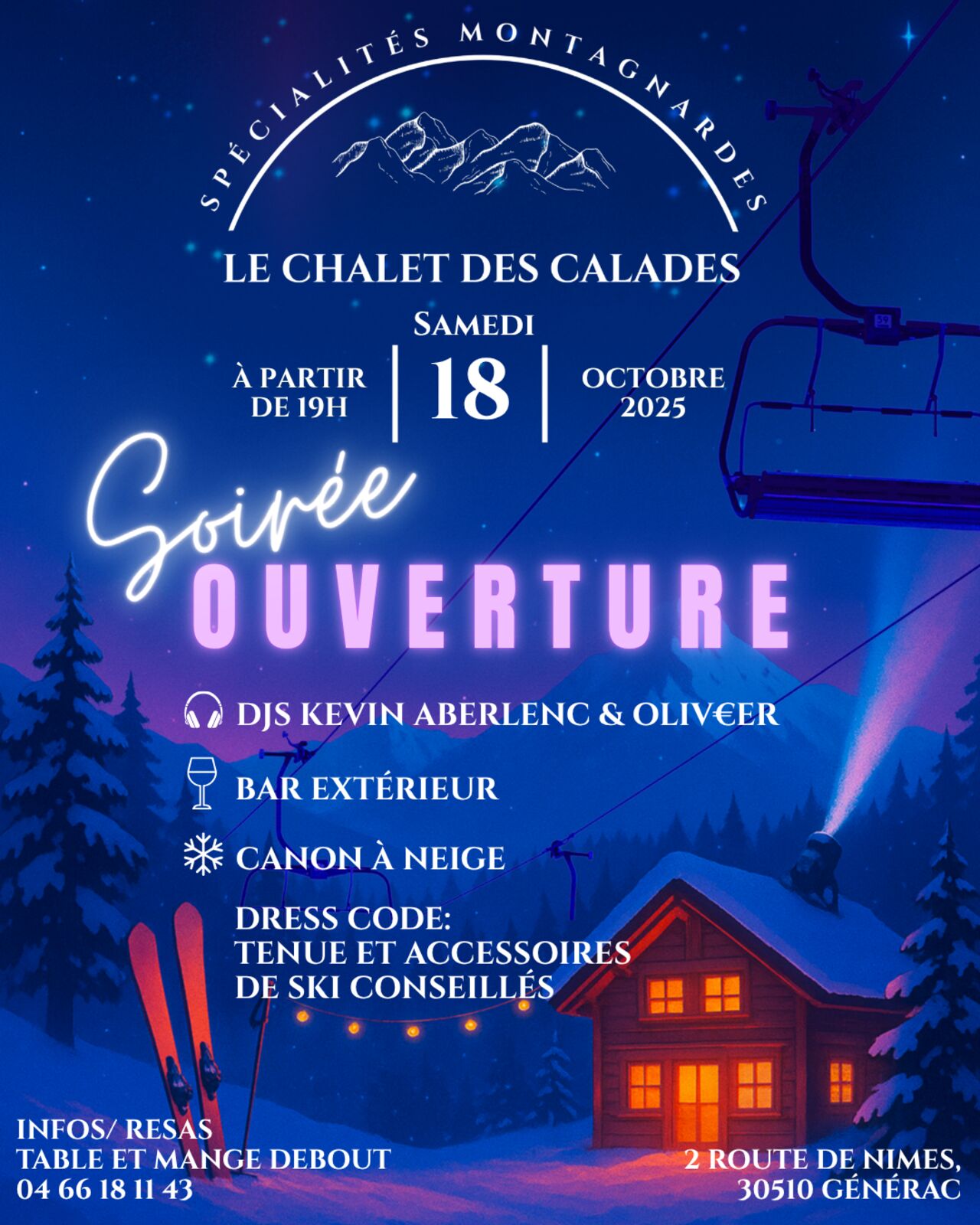 Soirée ouverture du chalet