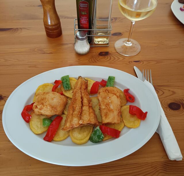 Bacalao con pimientos 