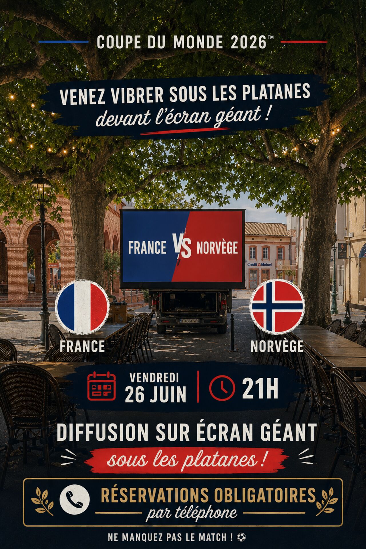 DIFFUSION MATCH FRANCE NORVÈGE COUPE DU MONDE