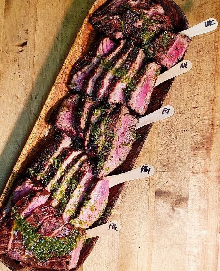 Diferentes puntos de la carne para que elijas el que a ti te gusta 