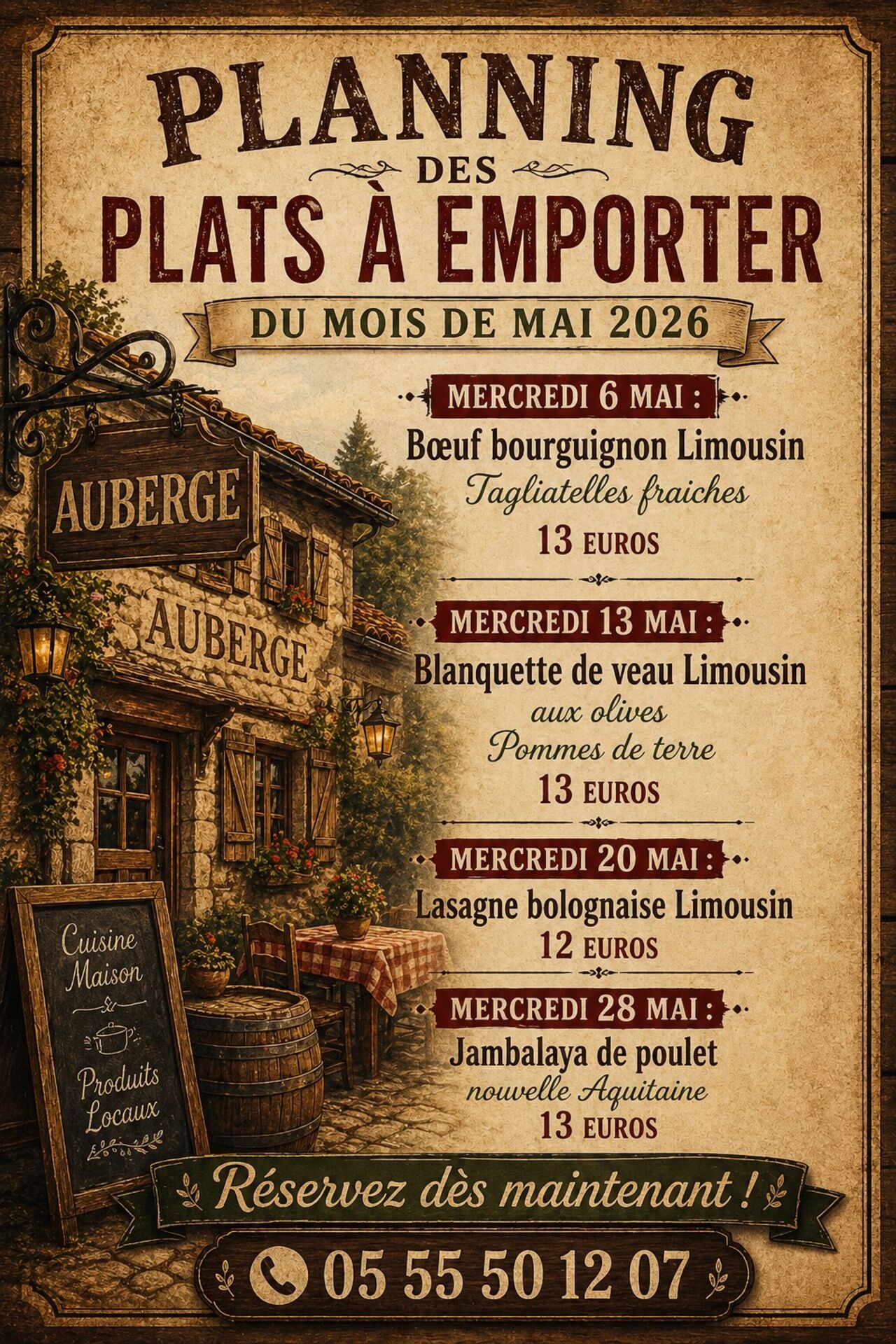 Plats à emporter