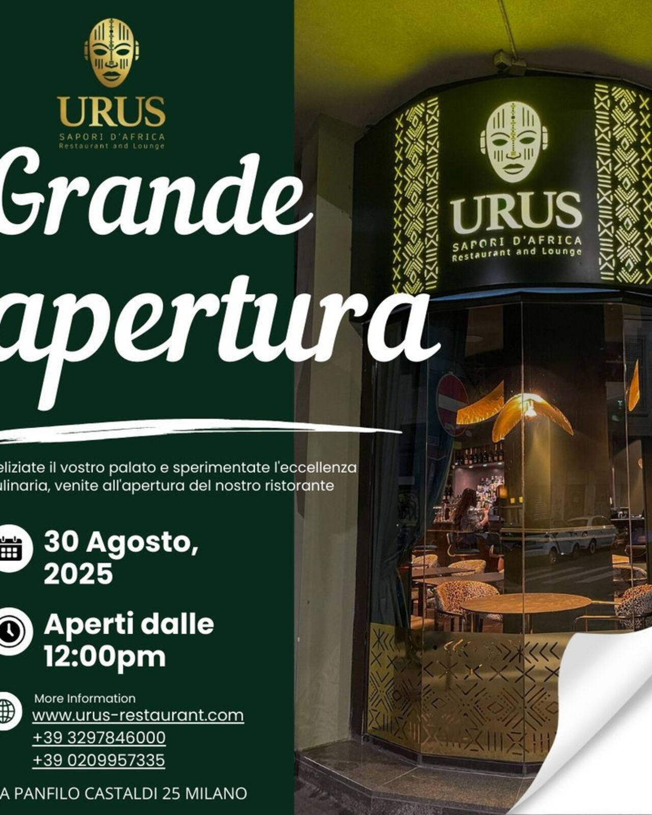 URUS - Sapori d'Africa è arrivato! 🎉