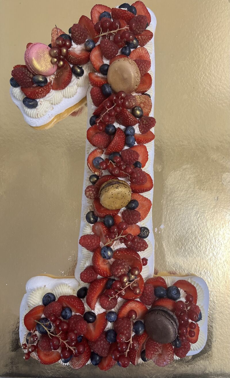 Number cake aux fruits