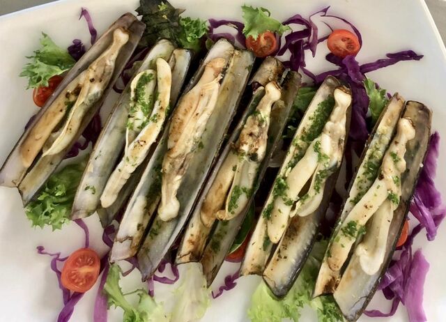 navajas a la plancha