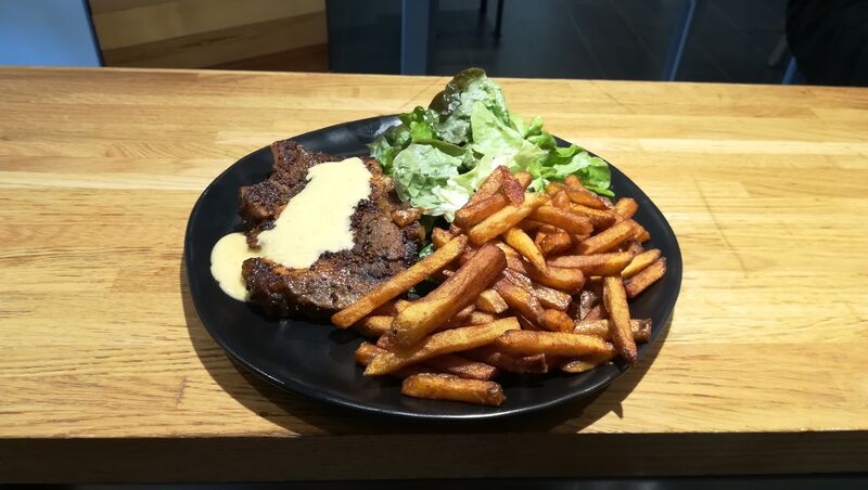 côtes de porc, frites maison