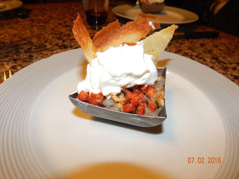 Tartare de bar Nuage de citron vert