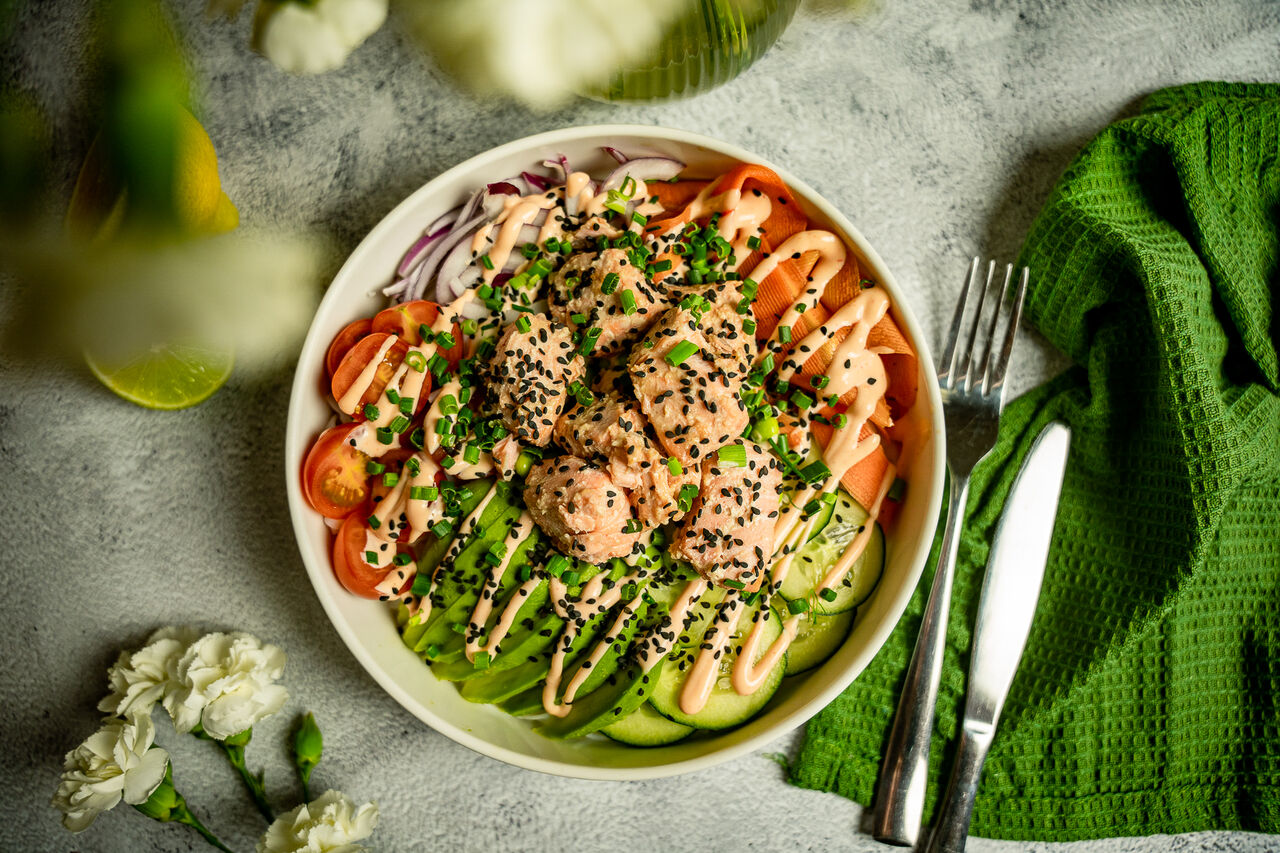 Teriyaki Salmon Bowl