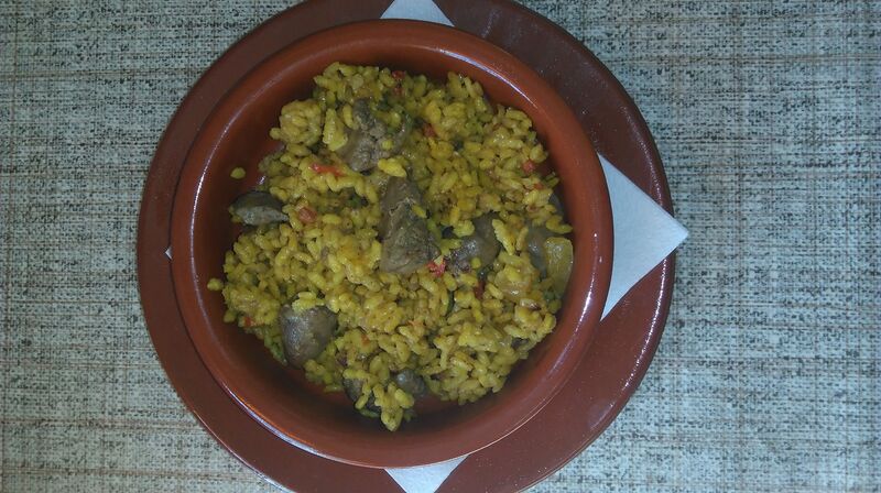 Arroz con higadillo