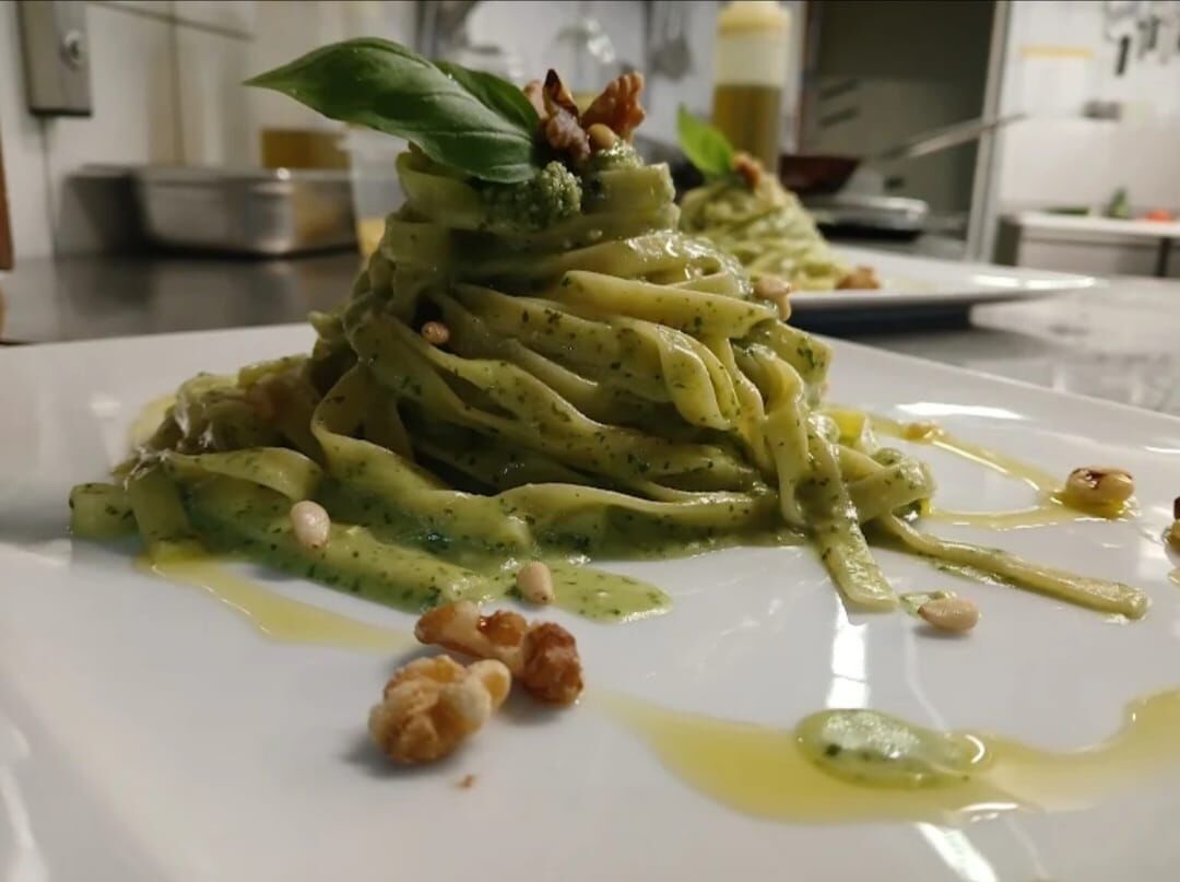 Pesto und Walnuss