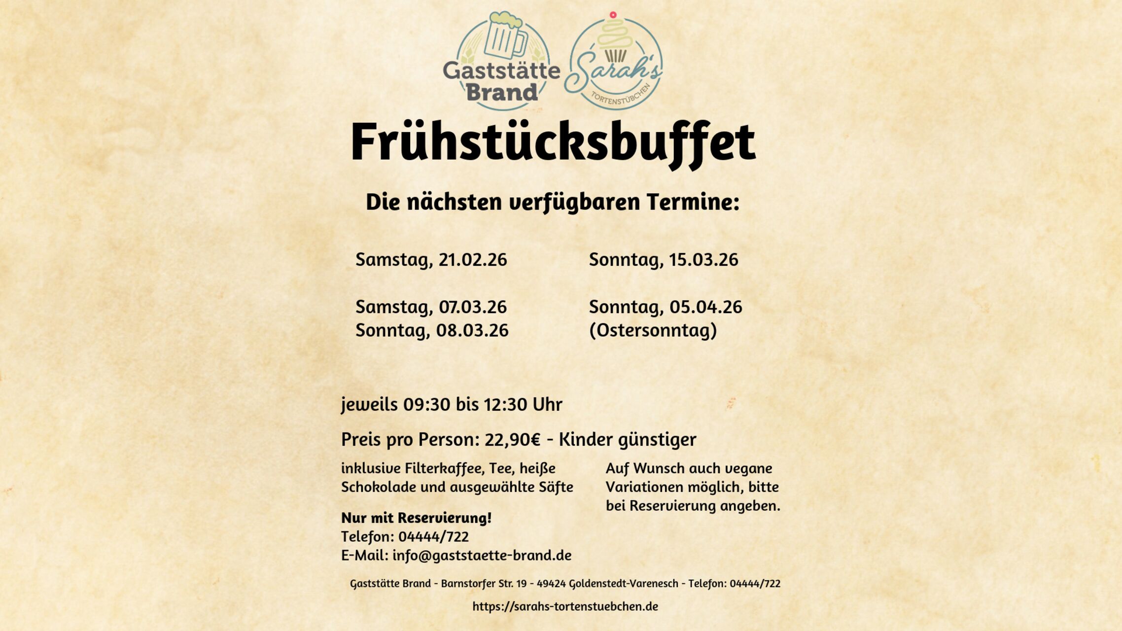 Frühstücksbuffet