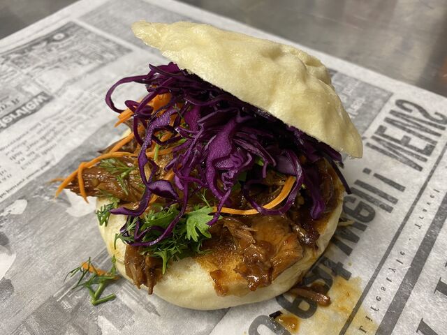 Bao burger porc laqué