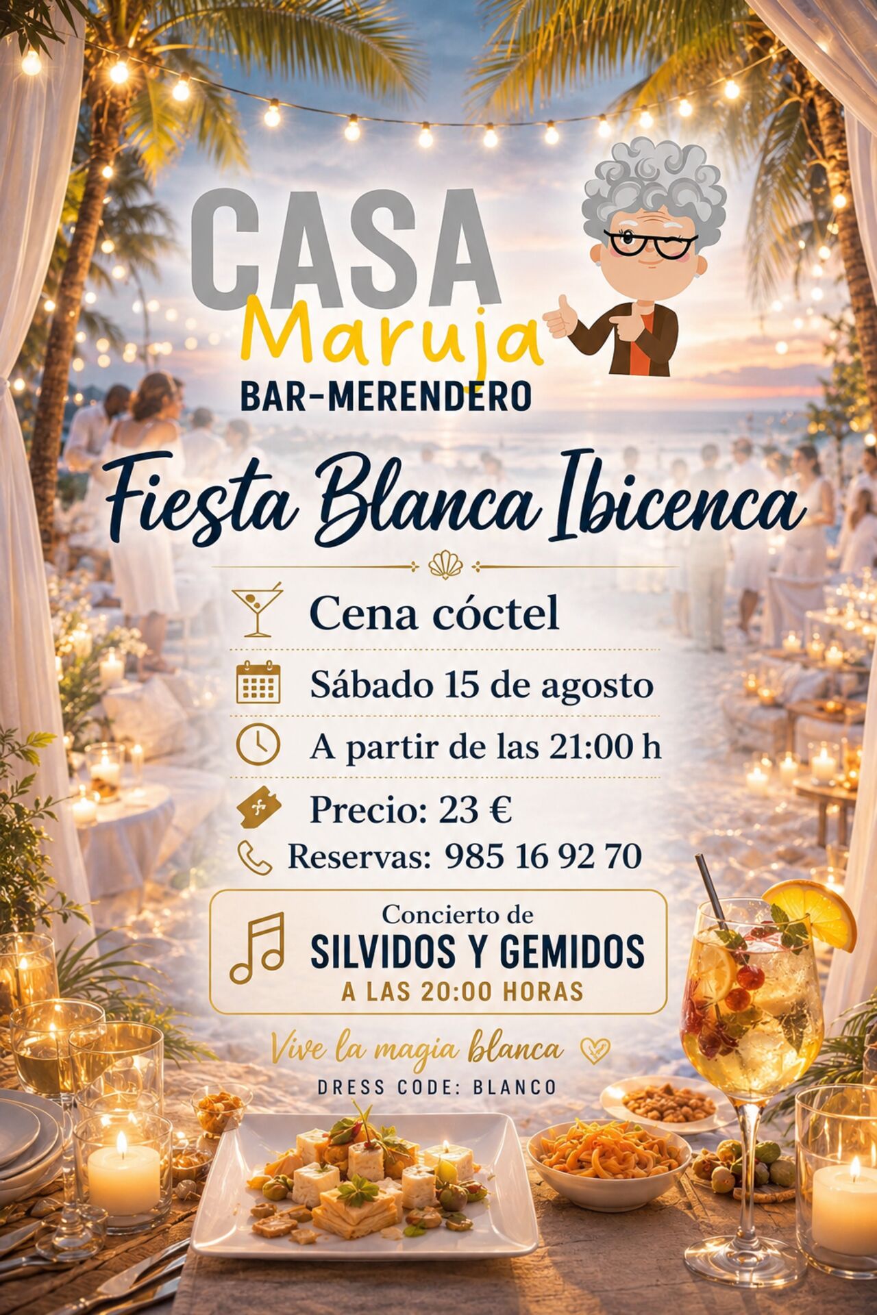 Fiesta Blanca Sábado 15 de Agosto 2026